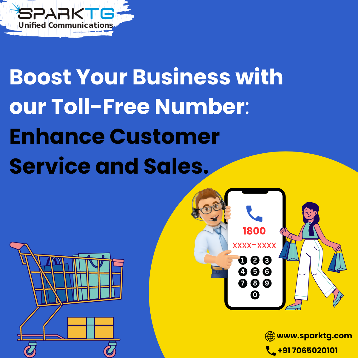 Toll free number - sparktg