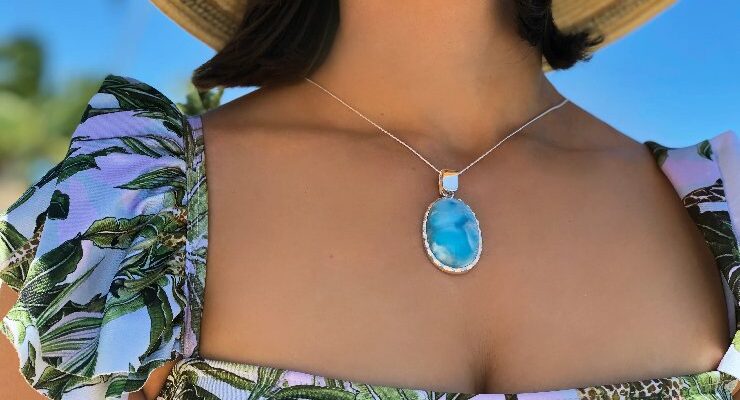 Radiant Larimar Jewelry for Cosmic Elegance in Celestial Blues