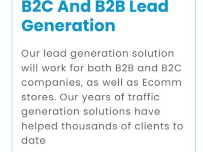 B2B Lead Generation