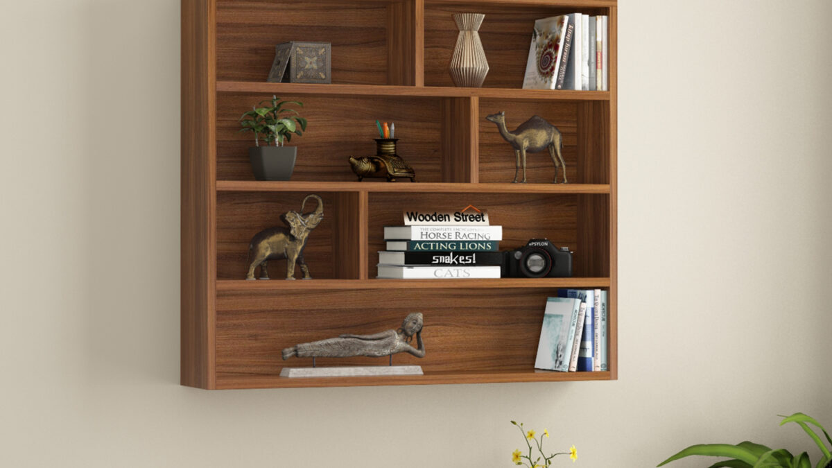 wall shelves wooden street