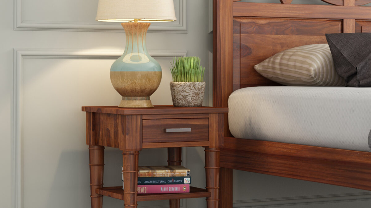 bedside table wooden street