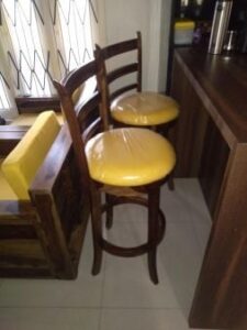 bar stools at customer home from woodenstreet 