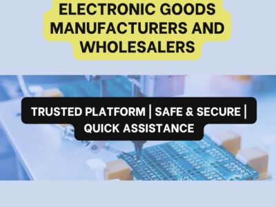 B2B for Electronic Goods and Electrical Goods Manufacturers