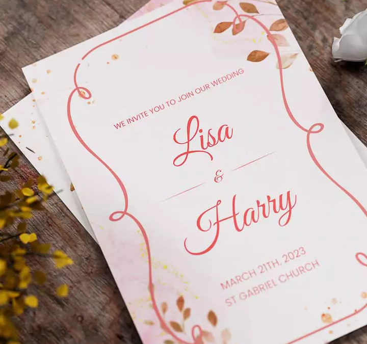 Invitation card printing