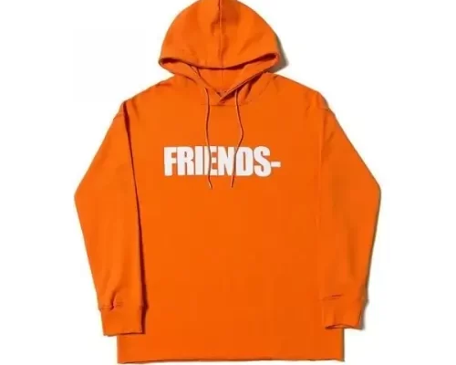 Real Vlone Friends Hoodie Orange & White