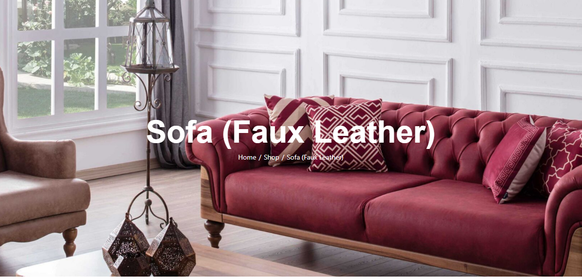sofa bed faux leather