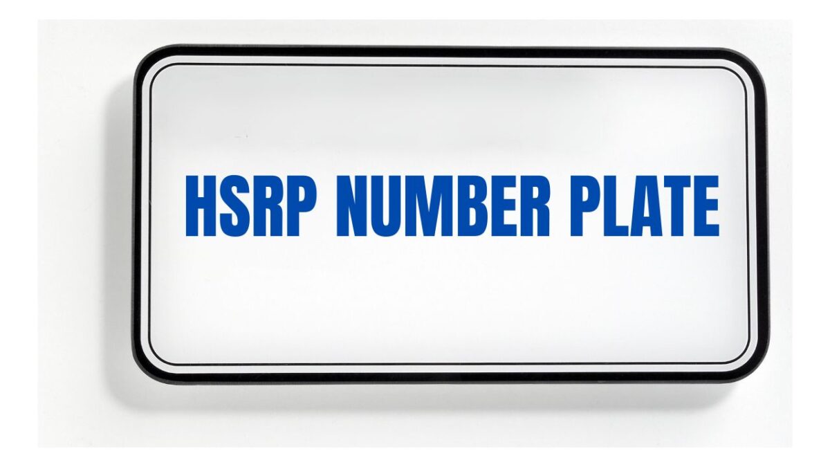 HSRP number plate