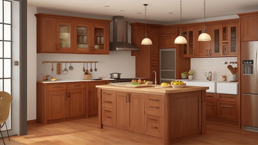 Parlun Building Introduces Modern Brown Kitchen Cabinets To Improve Functional And Aesthetic Standards Of Kitchen Space