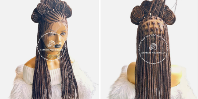 Braided wigs human hair