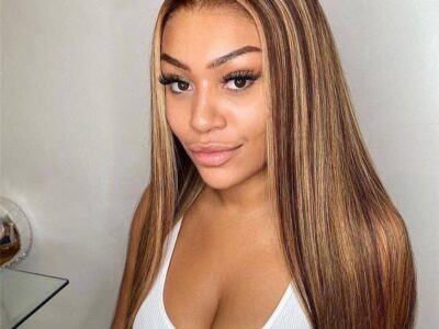 Blonde straight hair wigs for women