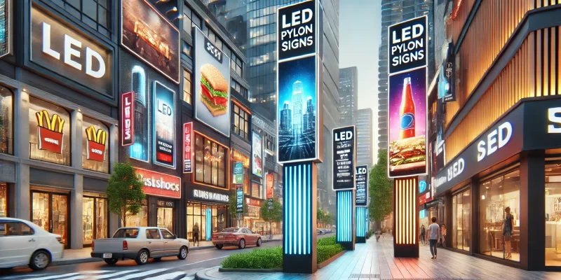 led pylon signs