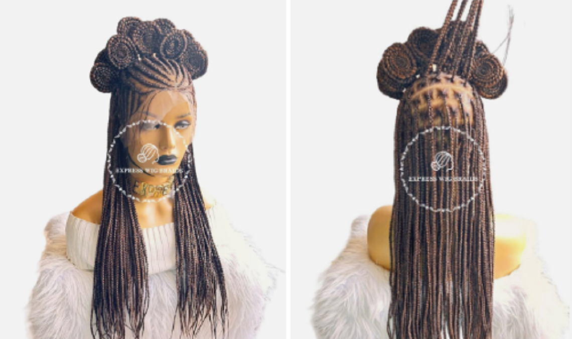 Knotless braid wig