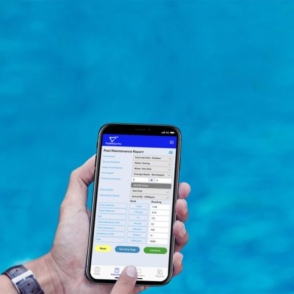 Pool test strip mobile app