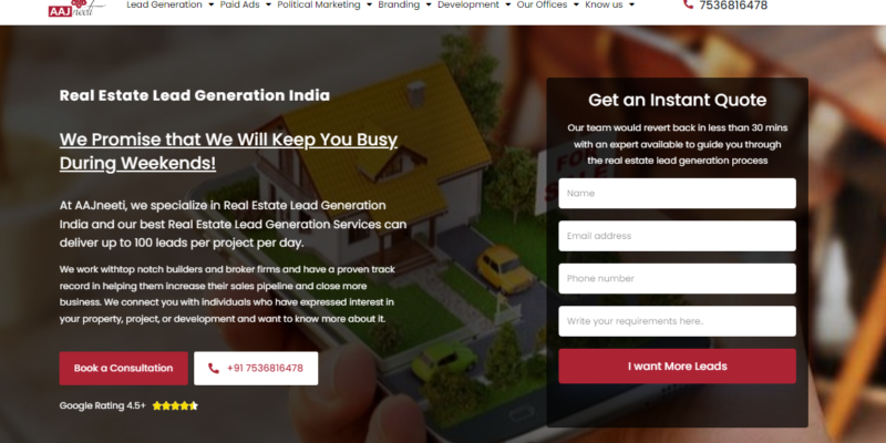 Real Estate Lead Generation India