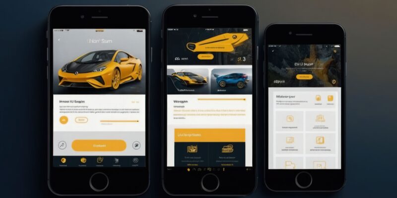 car rental mobile app development