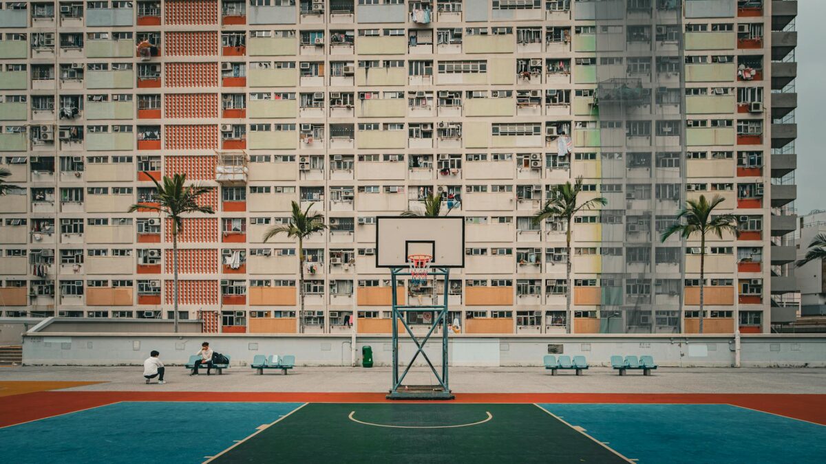 A basketball court