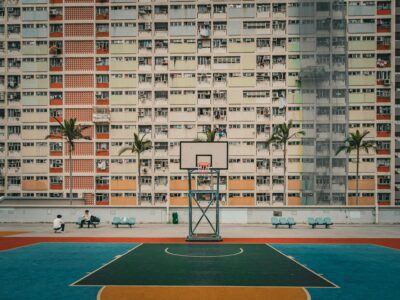 A basketball court