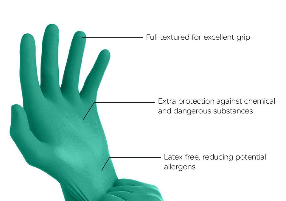 Chemtough Green Nitrile Gloves