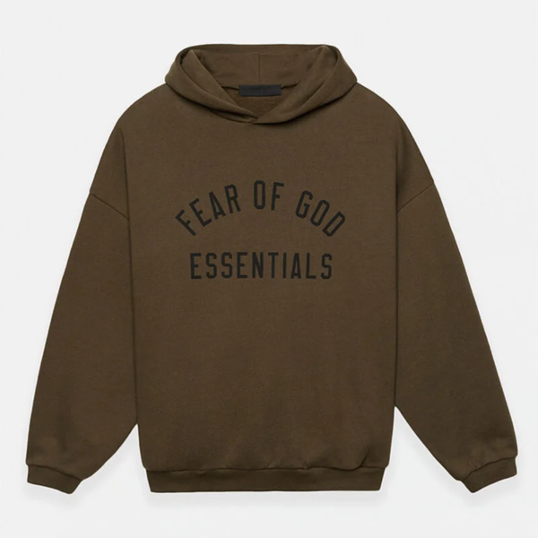 Fear of God Essentials Olive Fleece Hoodie