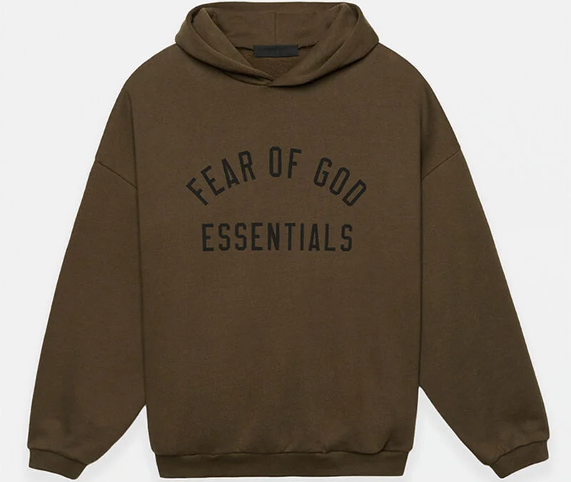 Fear of God Essentials Olive Fleece Hoodie